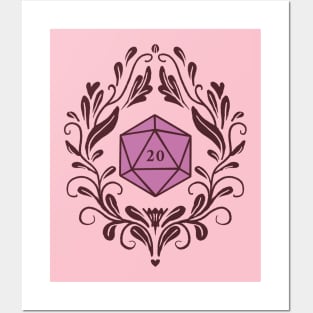 Damask D20 Posters and Art